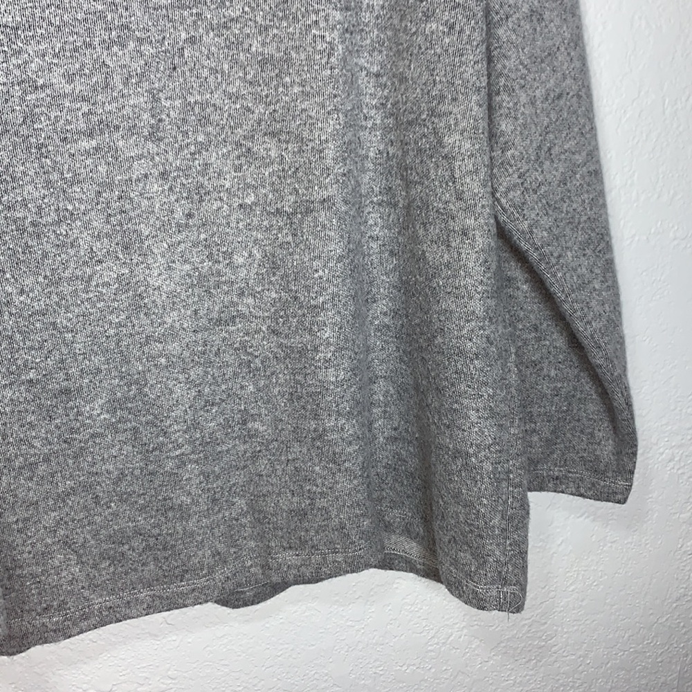 Zara Gray Marled Round Neck Pullover Basic Staple… - image 5
